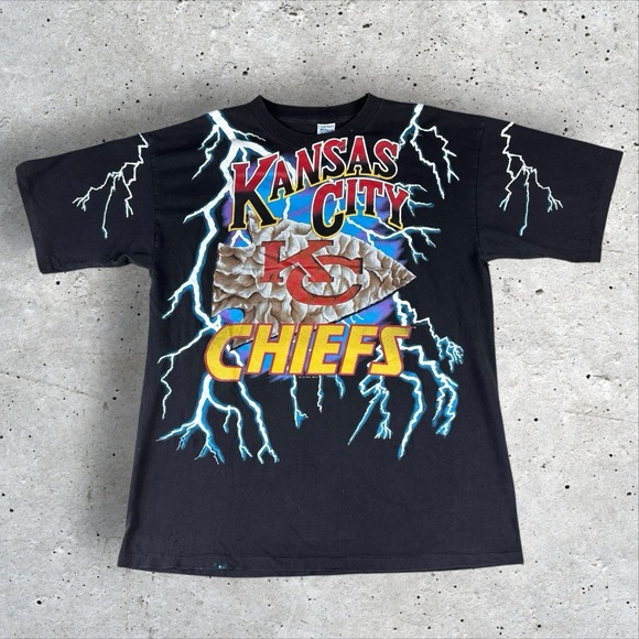 Vintage 90s‎ Kansas City Chiefs Salem Lightning Shirt Mens XL - Picture 2 of 7